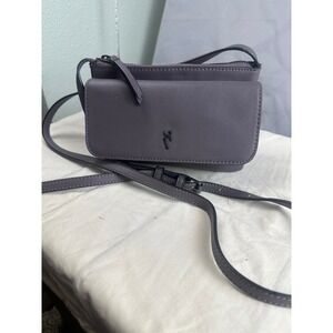 Simply Vera Vera Wang‎ Garrison Grey Faux Leather Small Crossbody Clutch Purse